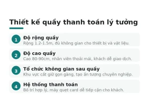 Thiết kế quầy thanh toán lý tưởng