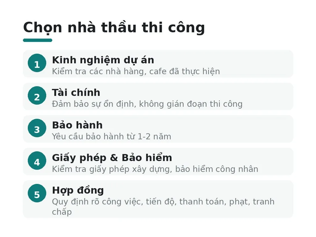 Chọn nhà thầu thi công thế nào?