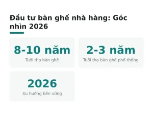 Đầu tư bàn ghế nhà hàng: Góc nhìn 2026