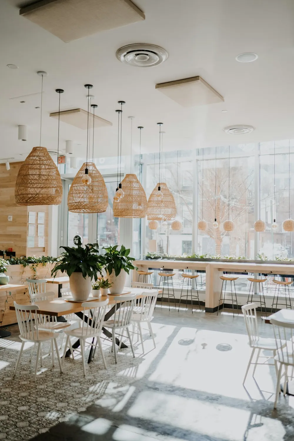 Tính diện tích cho một chỗ ngồi quán cafe