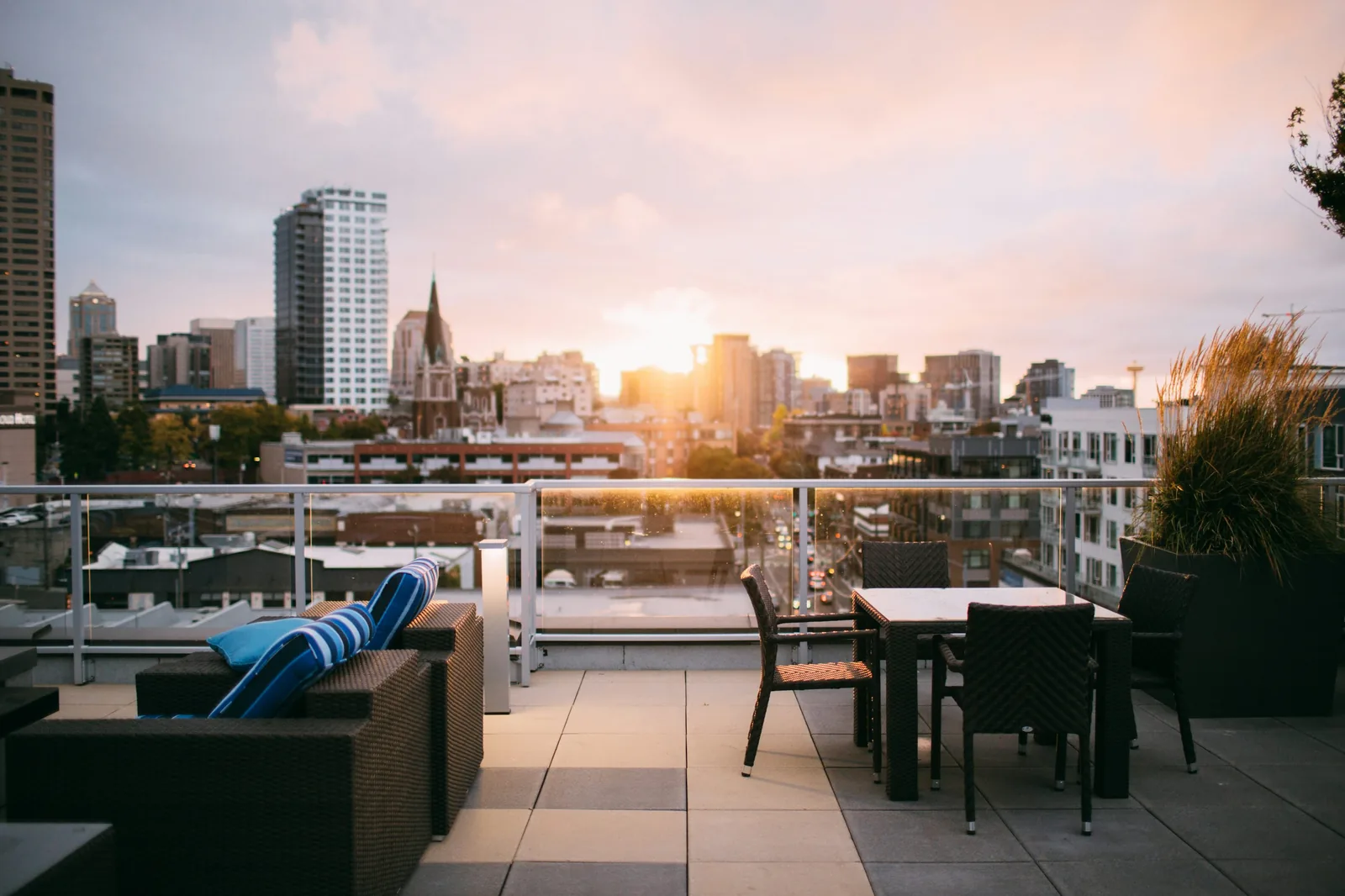 Rooftop seating