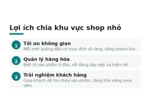 Lợi ích chia khu vực shop nhỏ