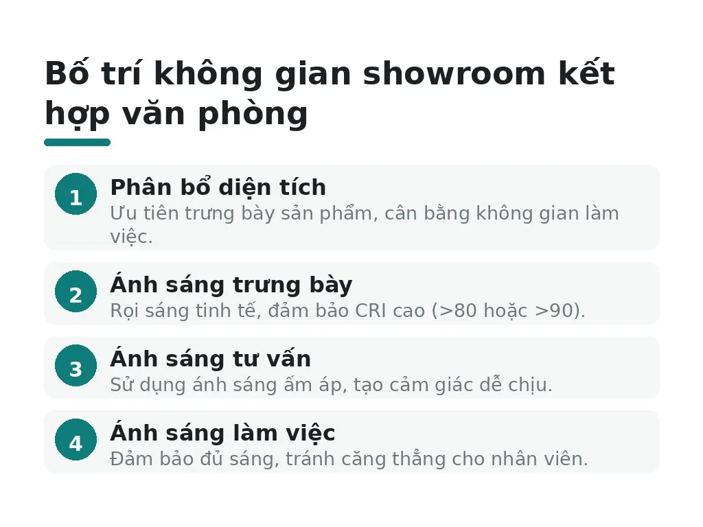 Những sai lầm phổ biến nào cần tránh khi thiết kế showroom kết hợp văn phòng?