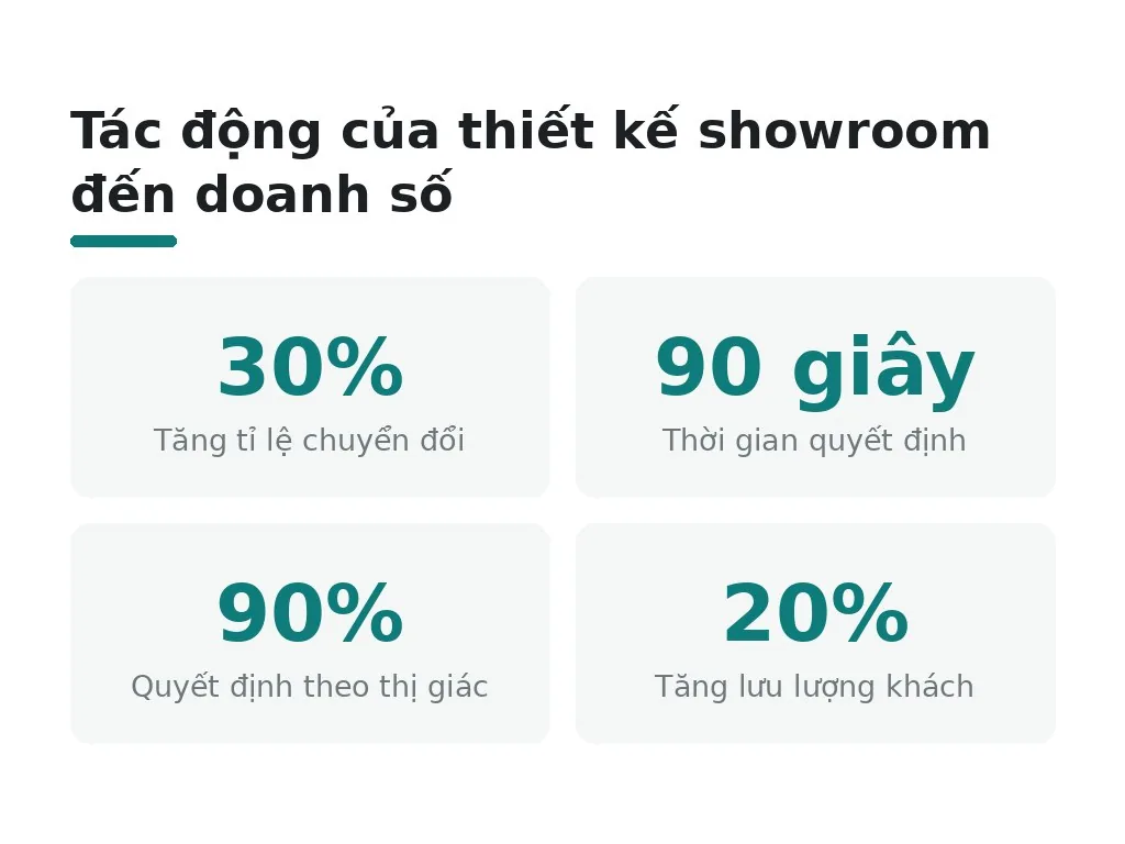 Tác động của thiết kế showroom đến doanh số