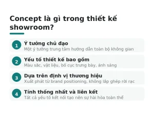Concept là gì trong thiết kế showroom?